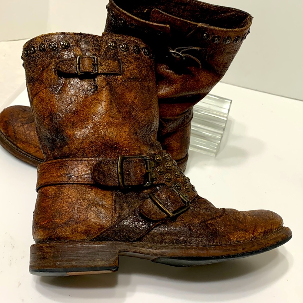 studded distressed boot FRYE